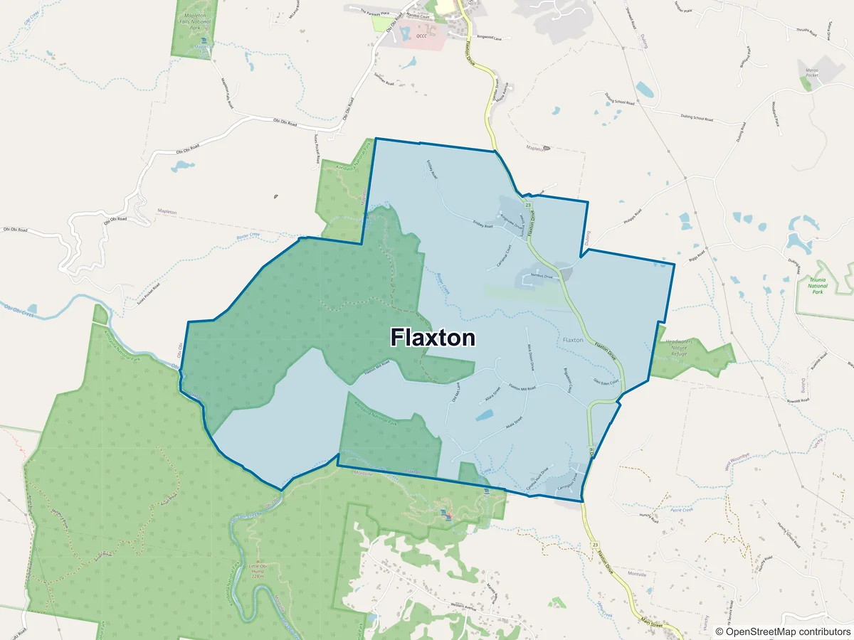 Map of Flaxton, QLD, Australia