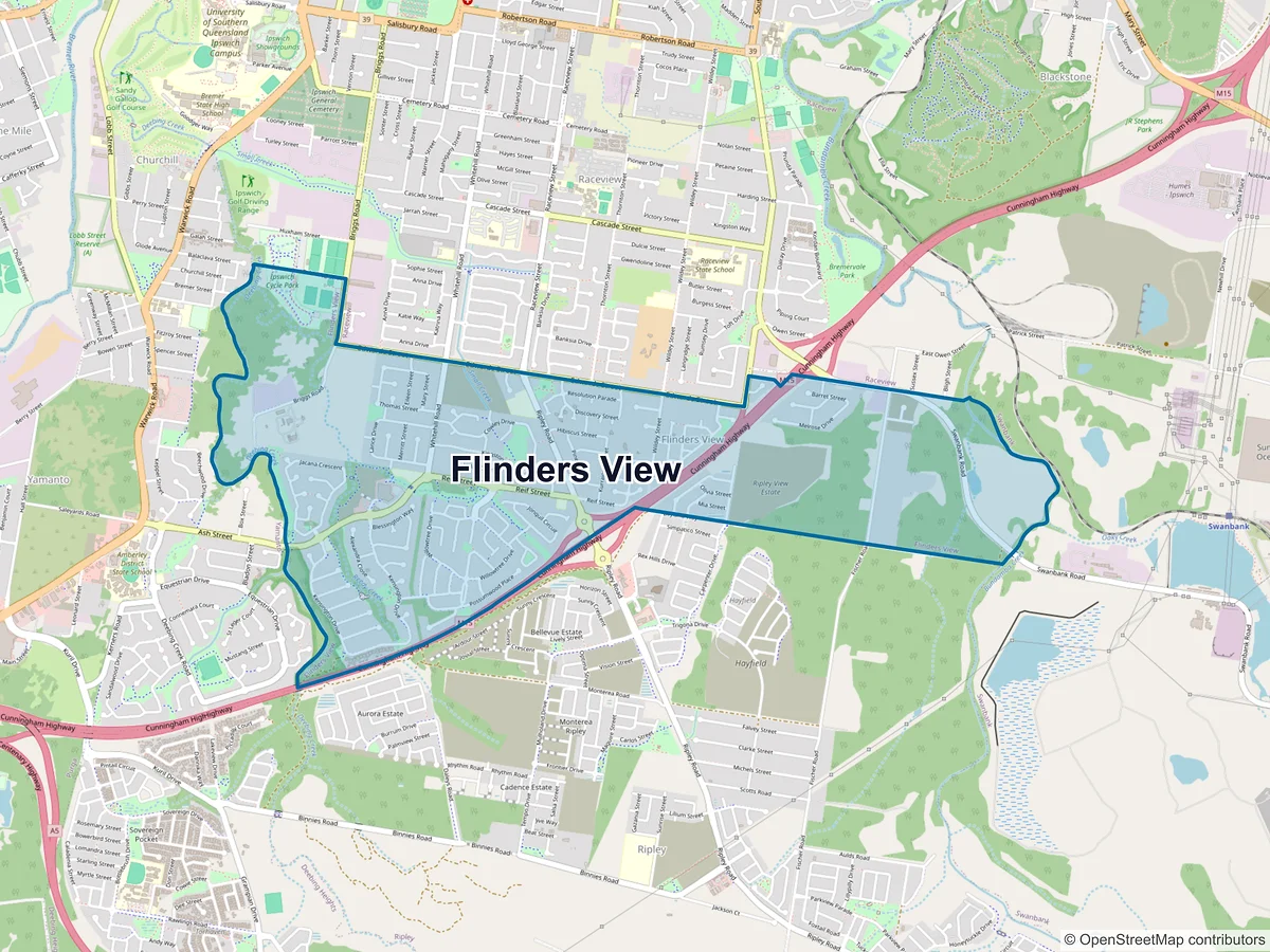 Map of Flinders View, QLD, Australia