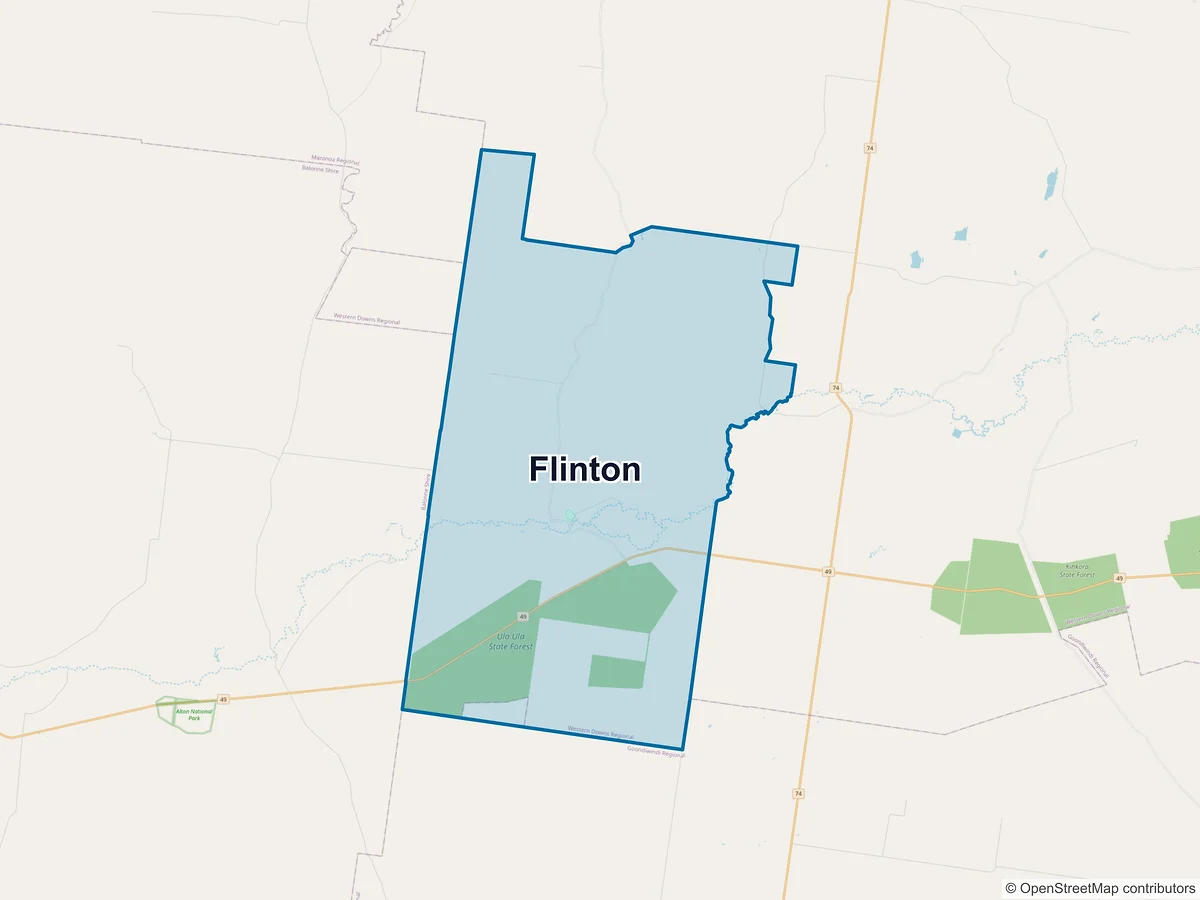 Map of Flinton, QLD, Australia