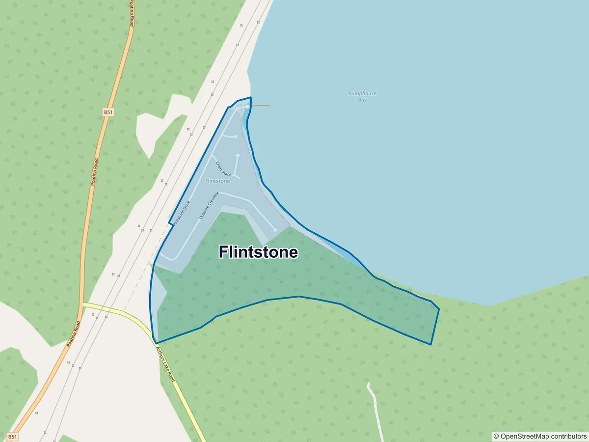 Map of Flintstone, TAS, Australia