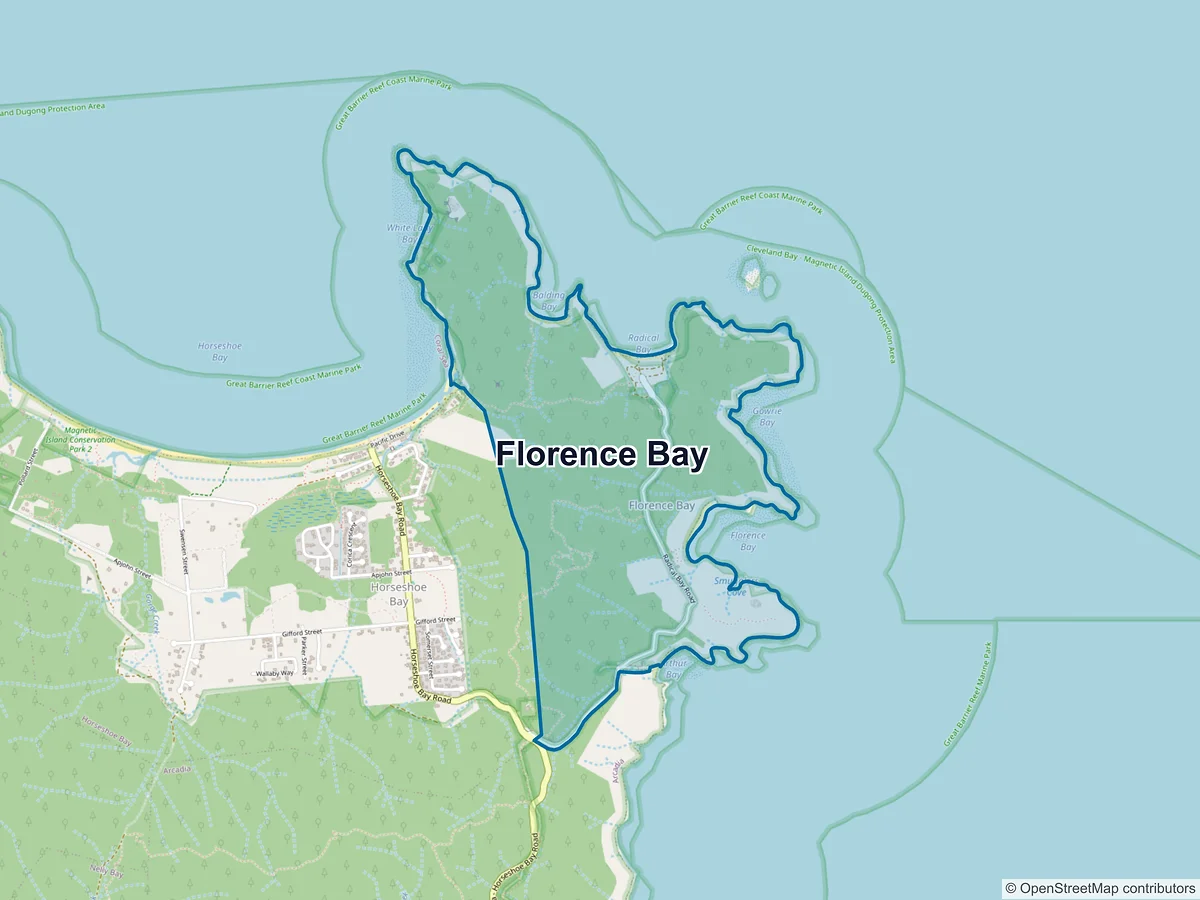 Map of Florence Bay, QLD, Australia