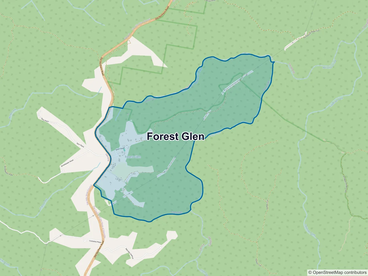 Map of Forest Glen, NSW, Australia