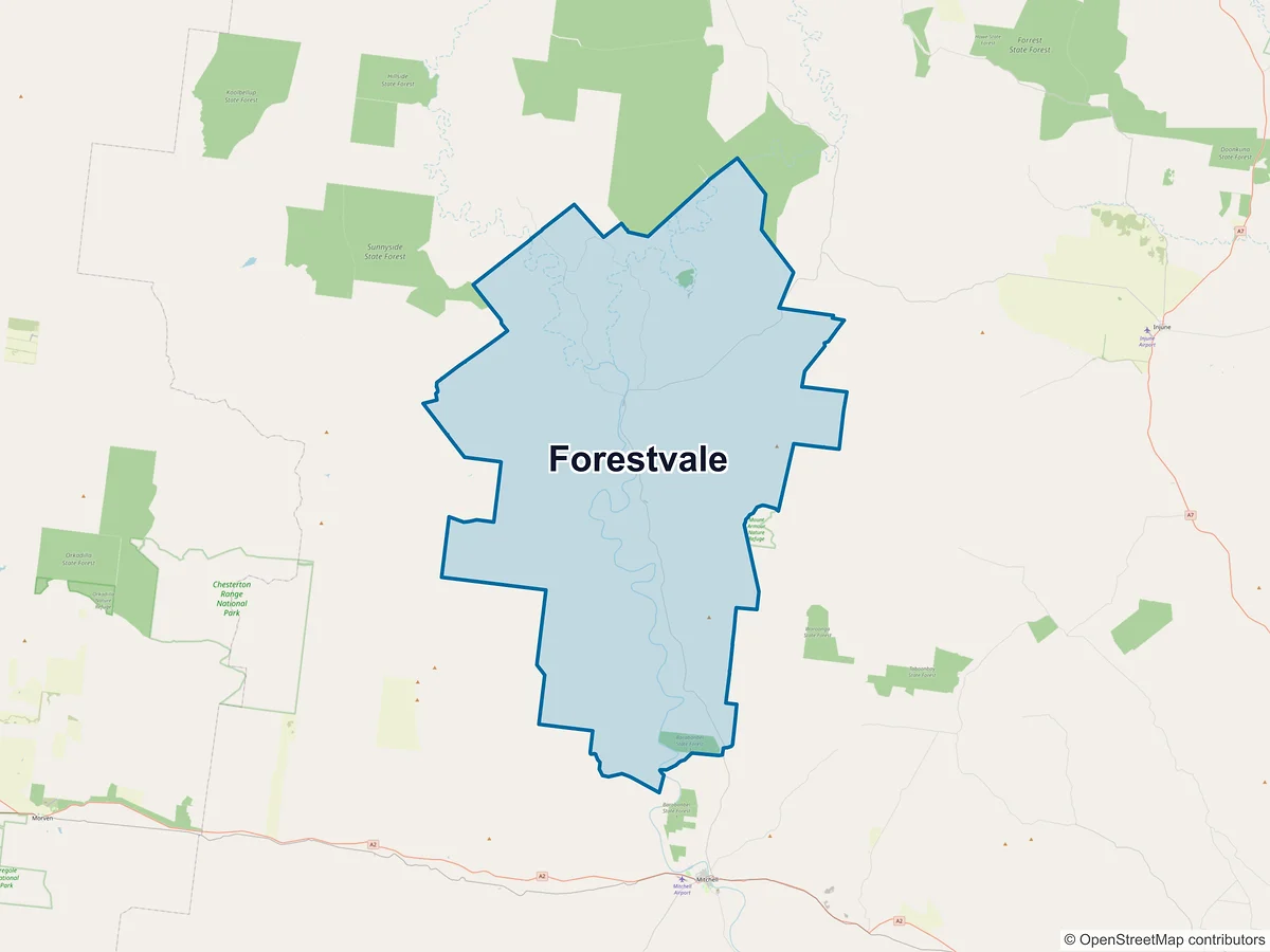 Map of Forestvale, QLD, Australia