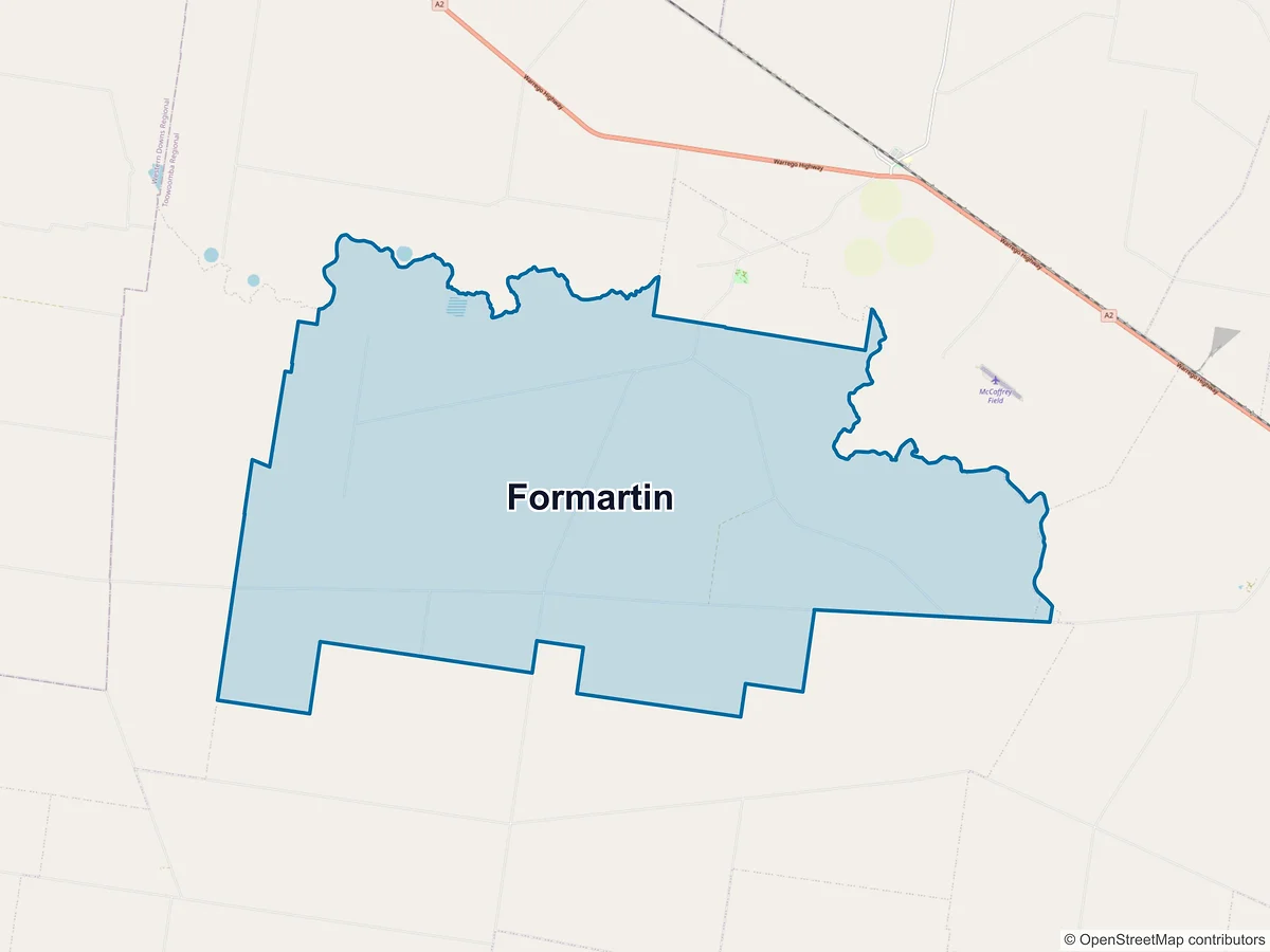 Map of Formartin, QLD, Australia
