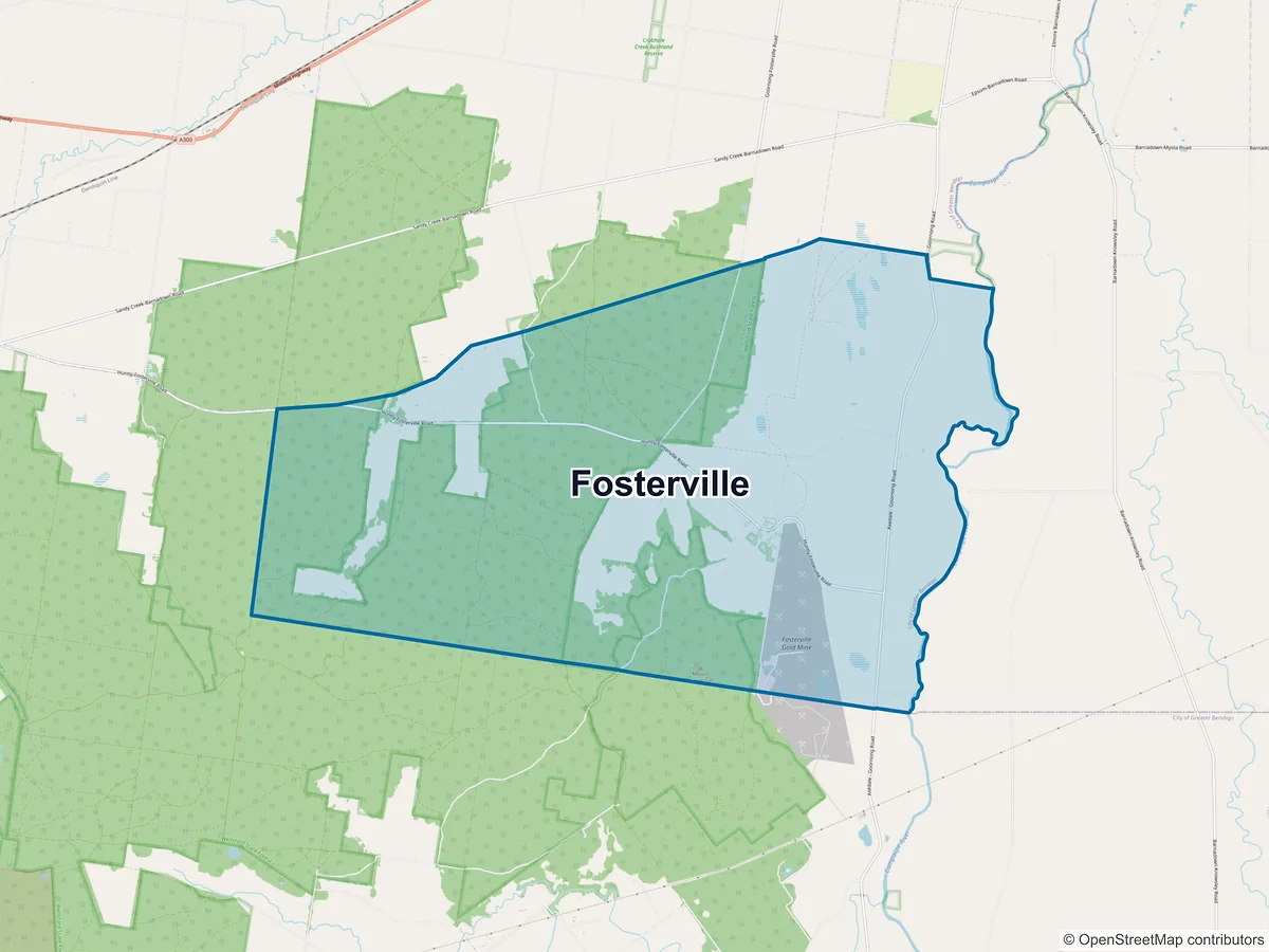 Map of Fosterville, VIC, Australia