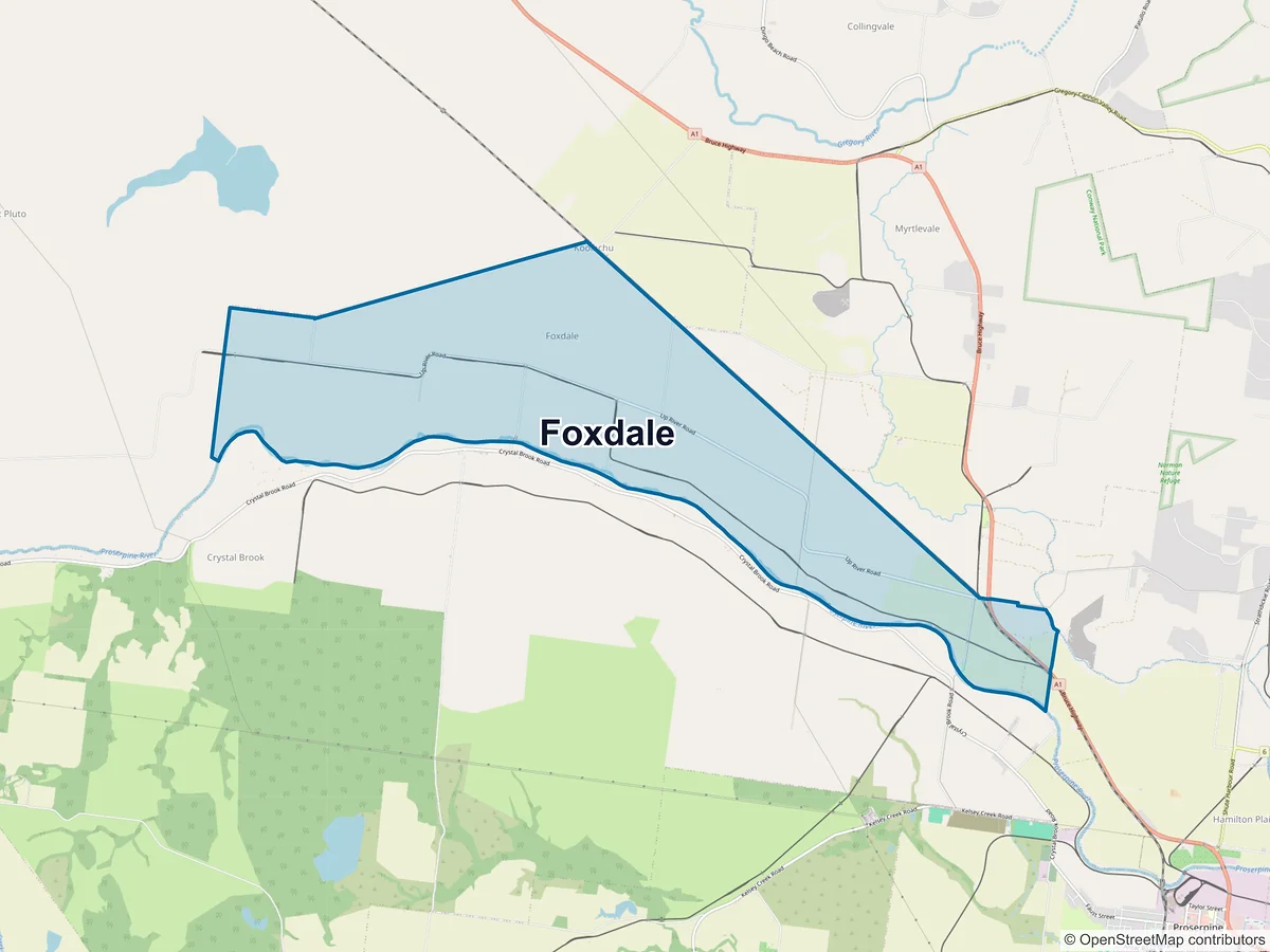 Map of Foxdale, QLD, Australia