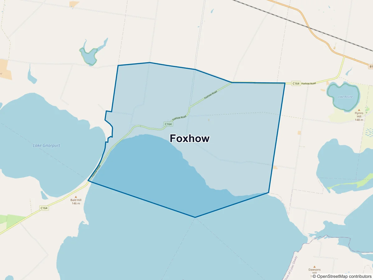 Map of Foxhow, VIC, Australia