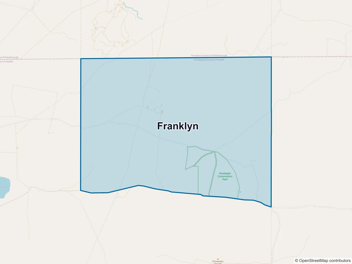 Map of Franklyn, SA, Australia