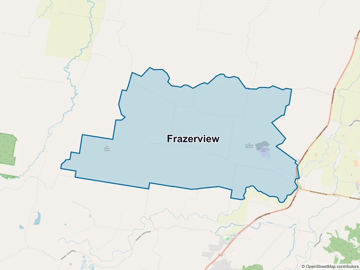 Map of Frazerview, QLD, Australia