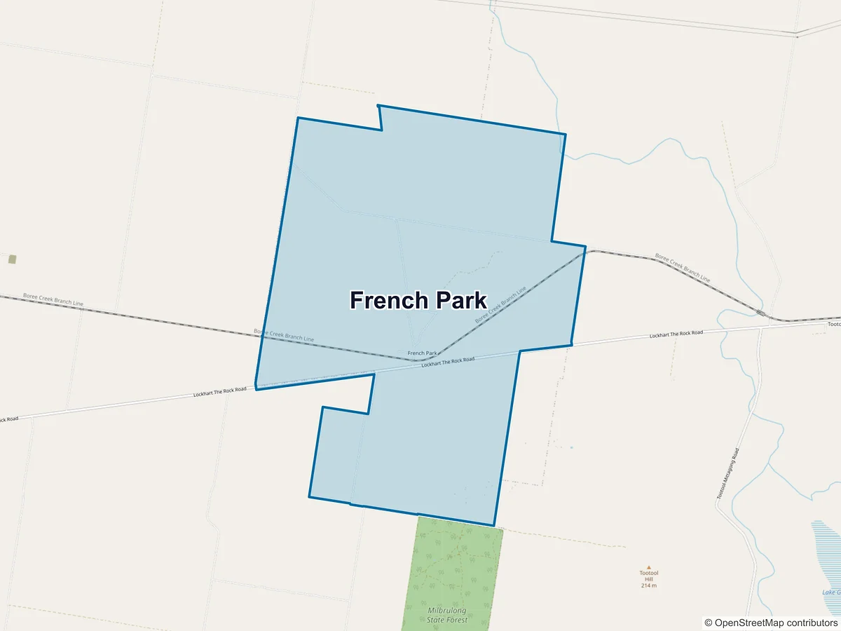 Map of French Park, NSW, Australia