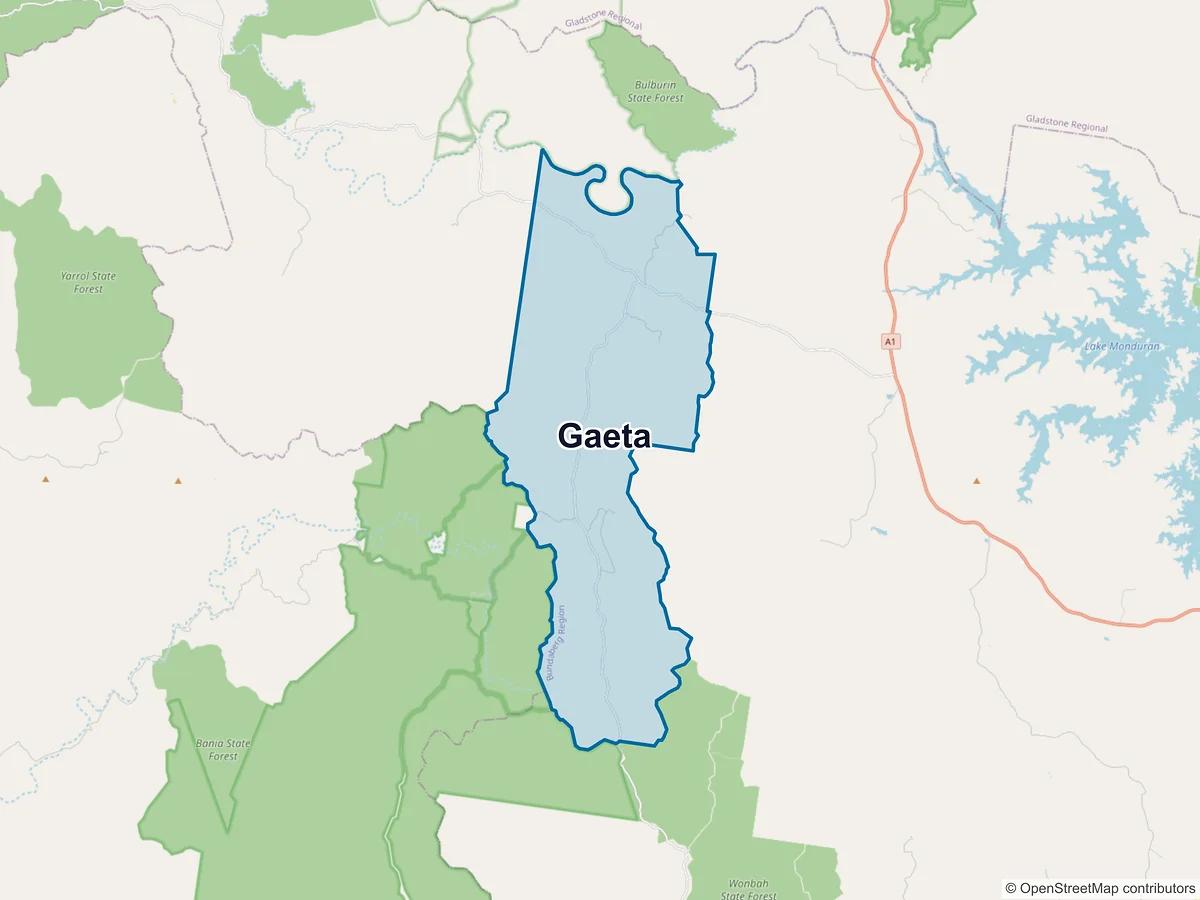 Map of Gaeta, QLD, Australia