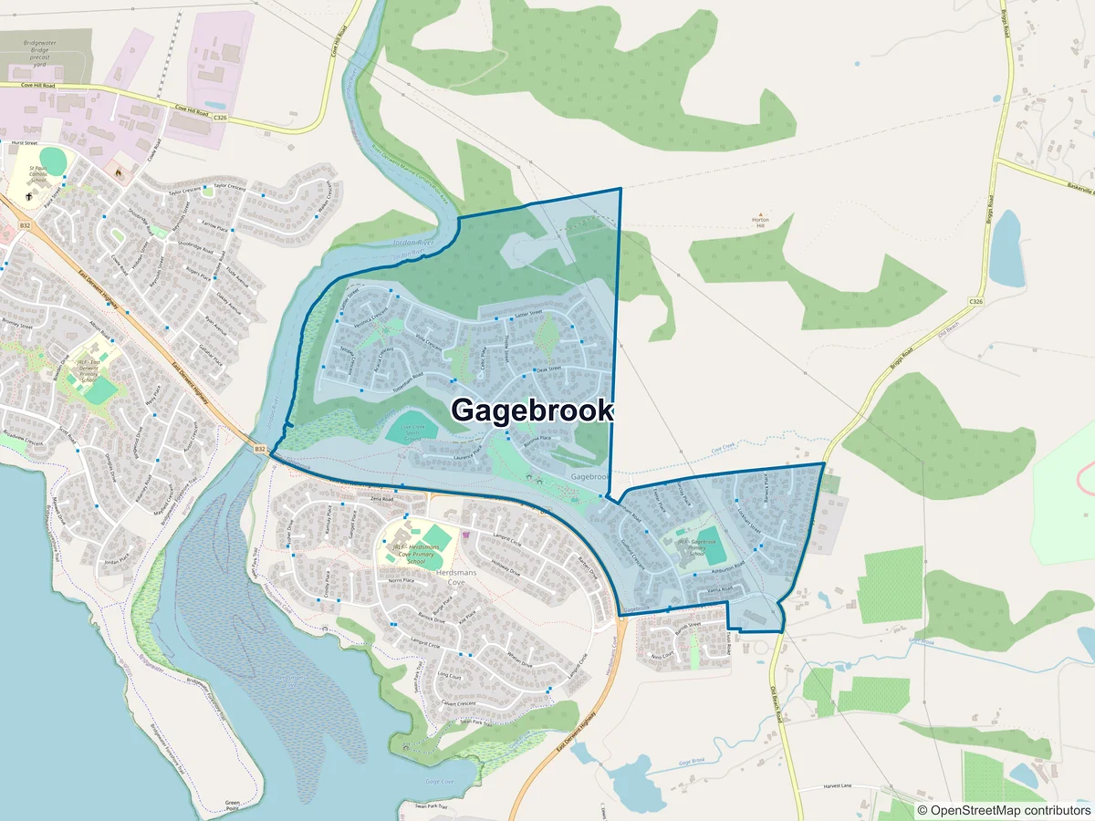 Map of Gagebrook, TAS, Australia