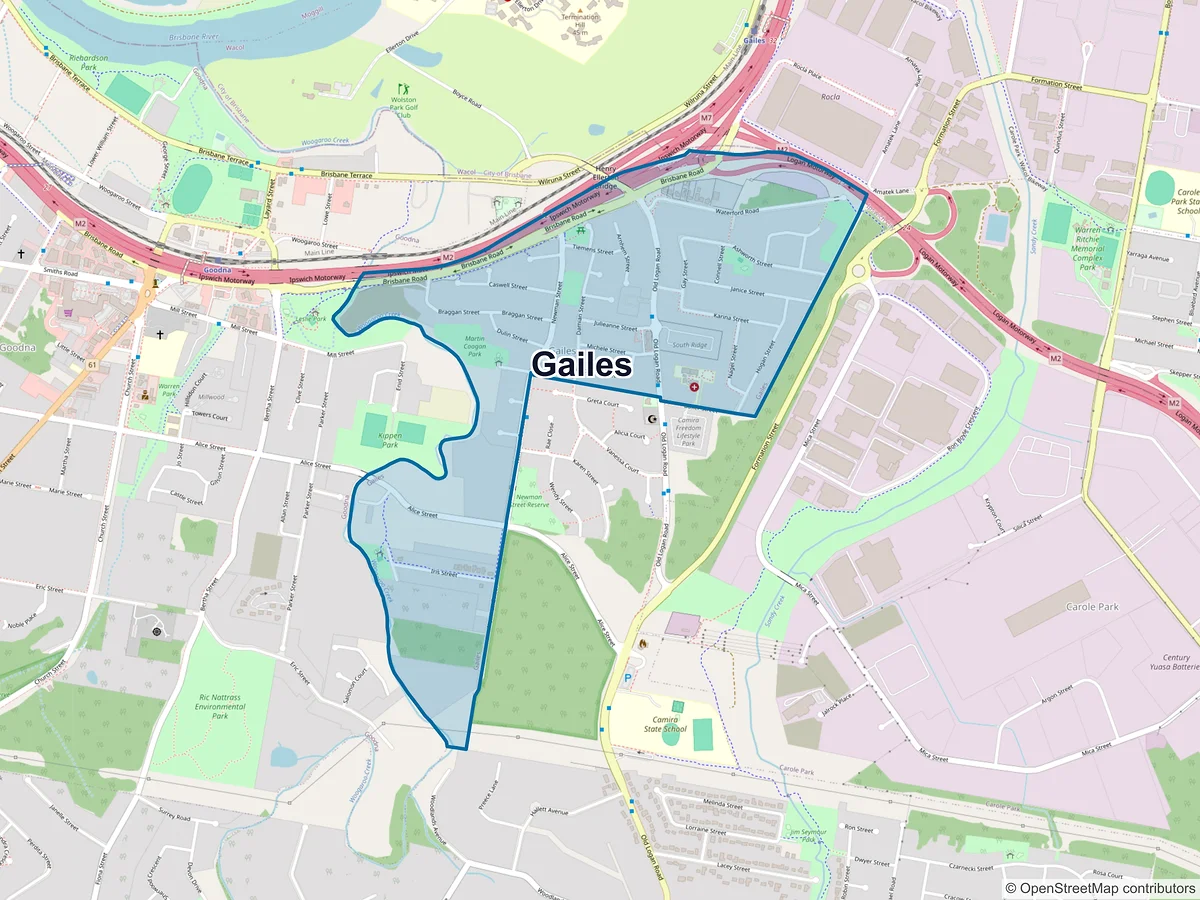 Map of Gailes, QLD, Australia