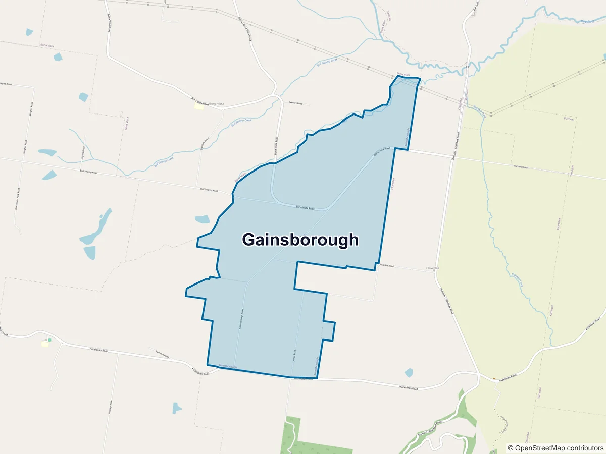 Map of Gainsborough, VIC, Australia