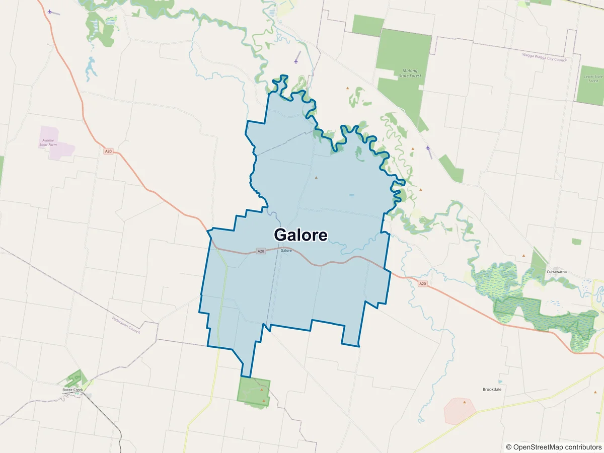 Map of Galore, NSW, Australia