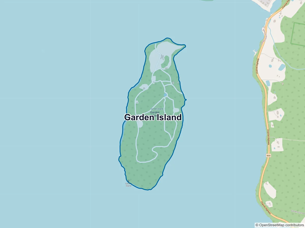 Map of Garden Island, TAS, Australia