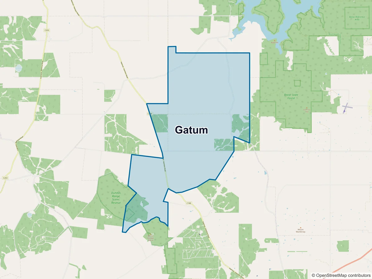 Map of Gatum, VIC, Australia