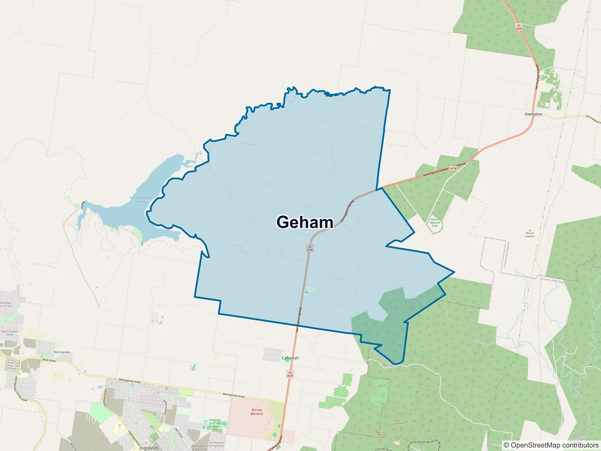 Map of Geham, QLD, Australia