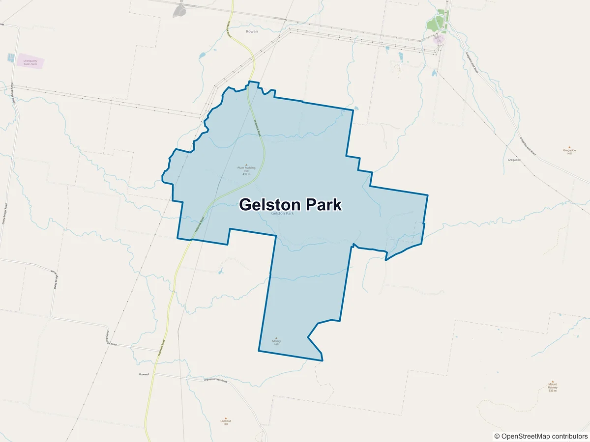 Map of Gelston Park, NSW, Australia