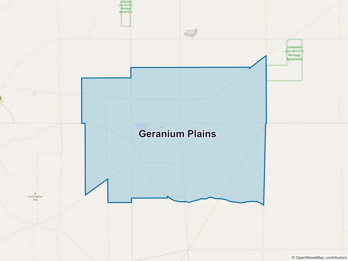 Map of Geranium Plains, SA, Australia