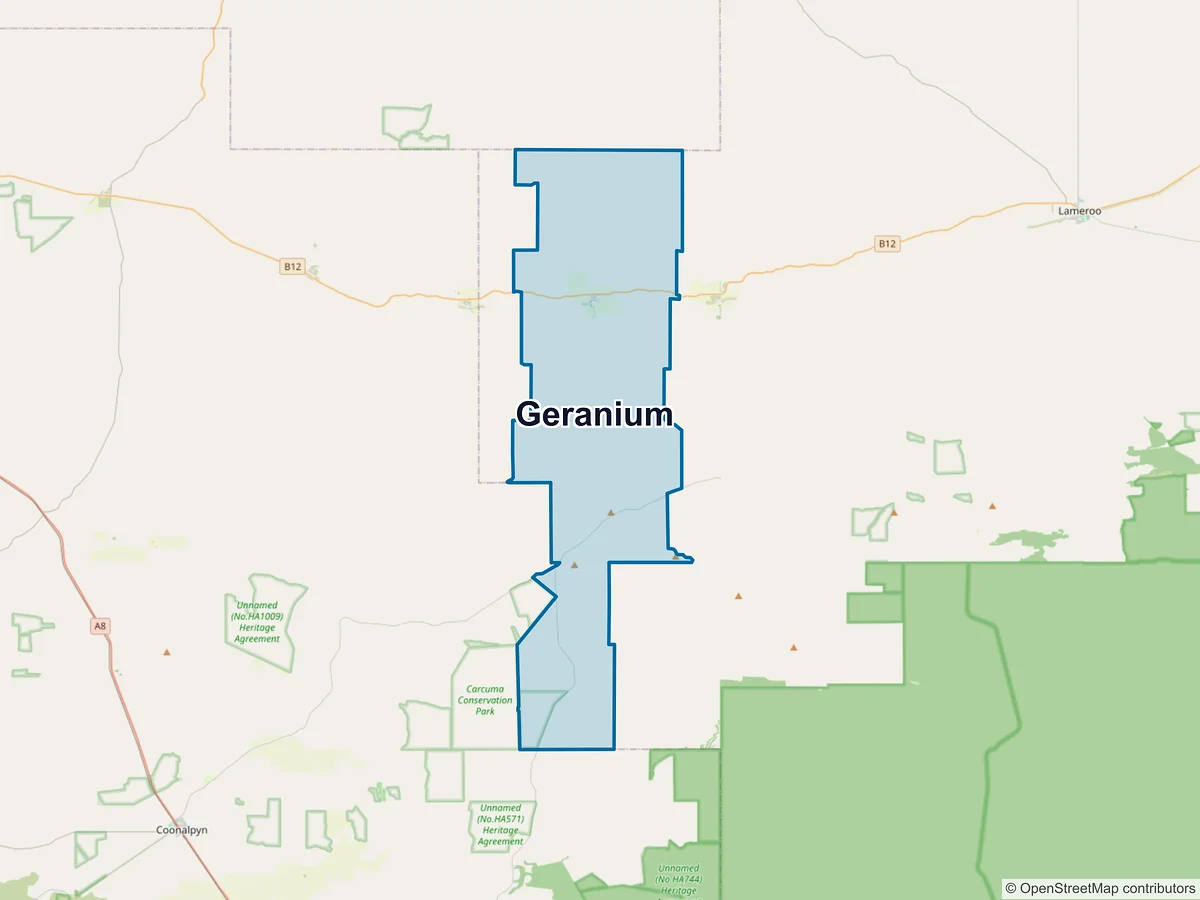 Map of Geranium, SA, Australia