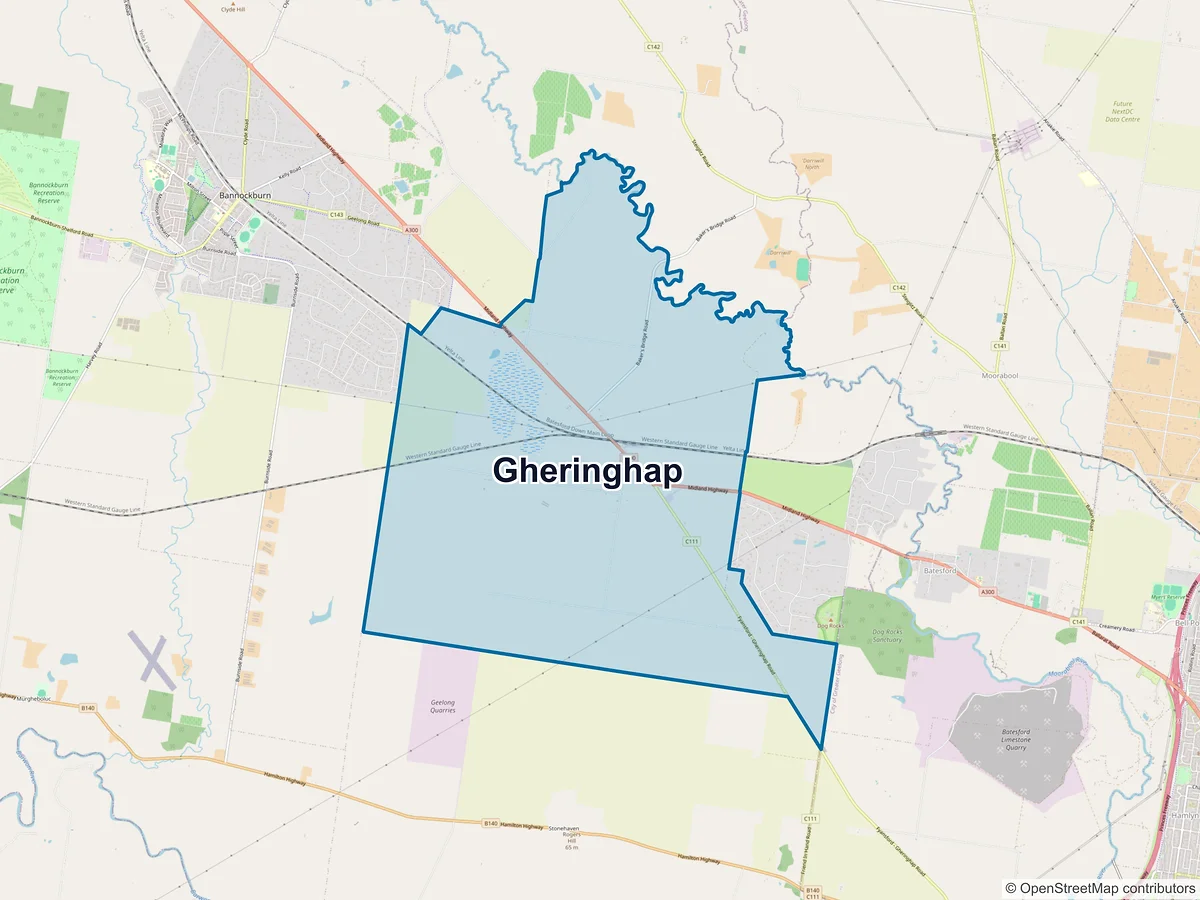 Map of Gheringhap, VIC, Australia
