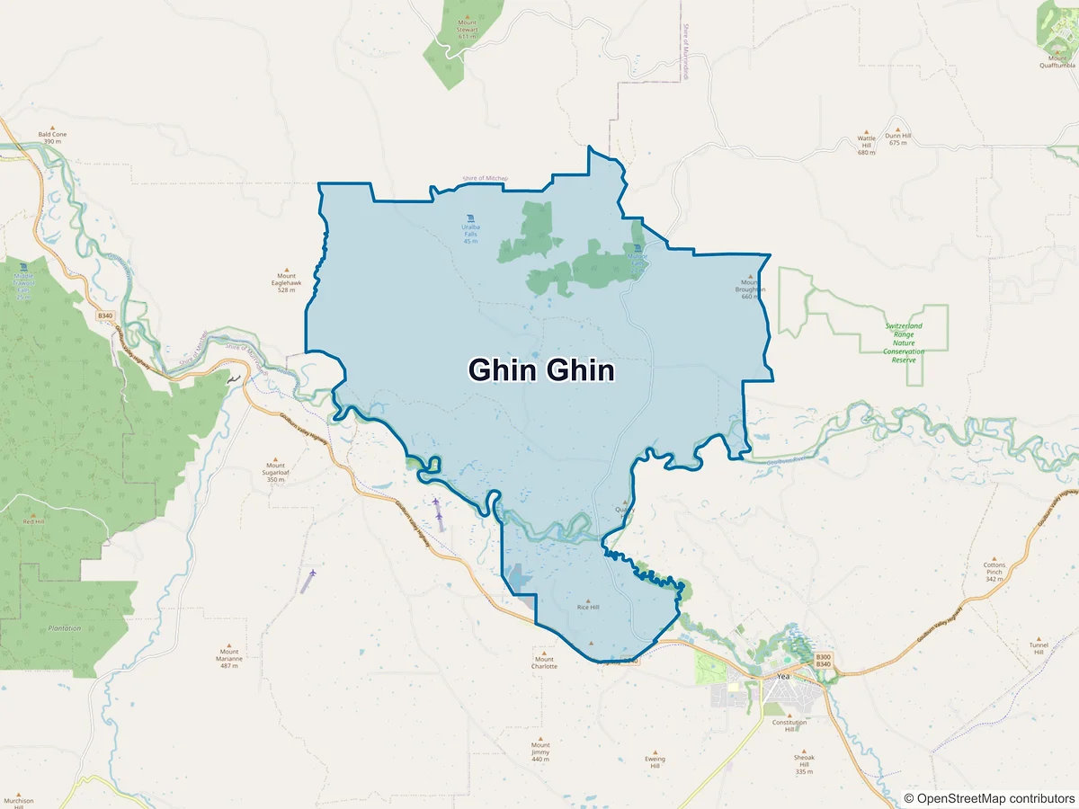 Map of Ghin Ghin, VIC, Australia