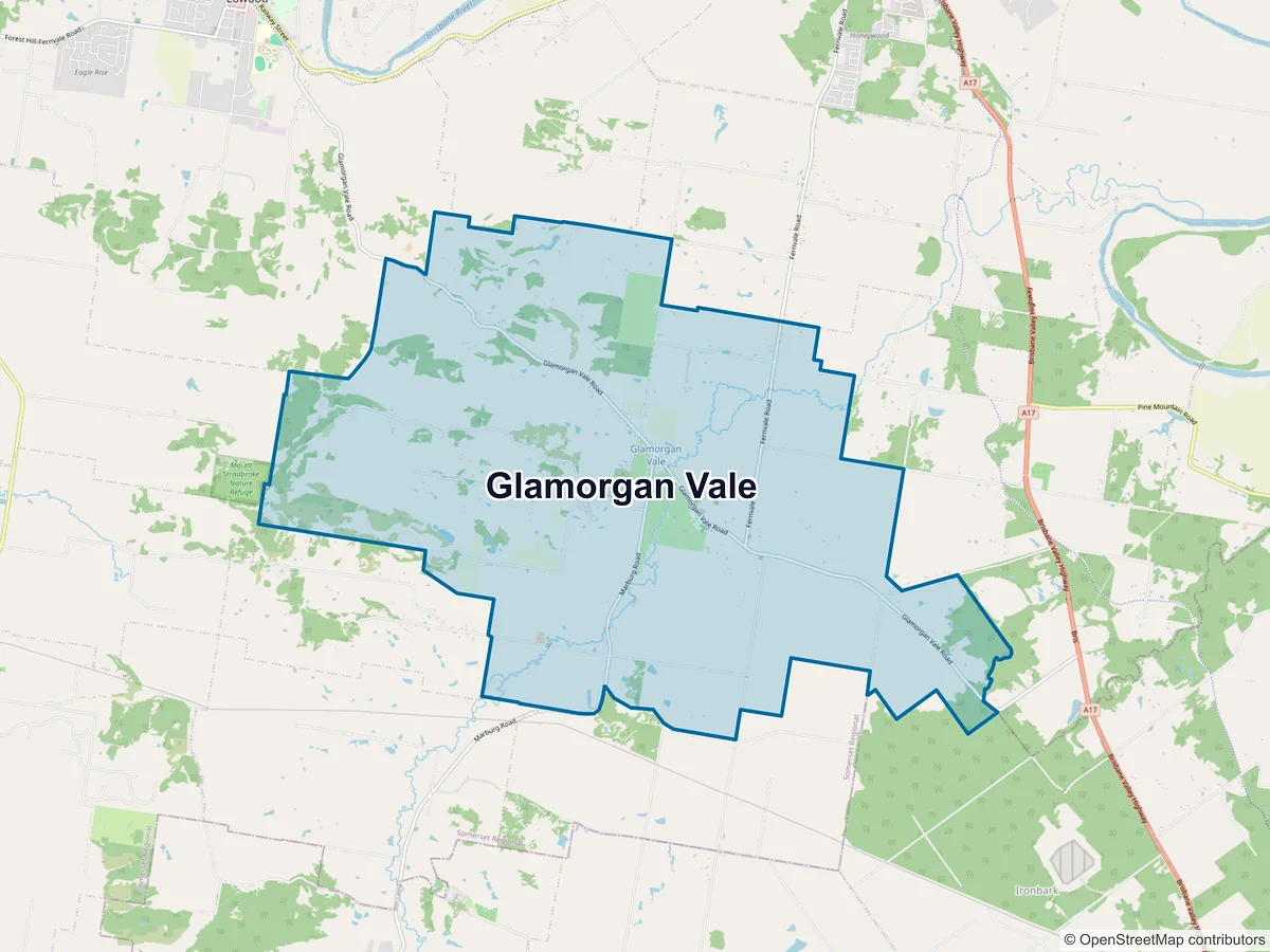 Map of Glamorgan Vale, QLD, Australia