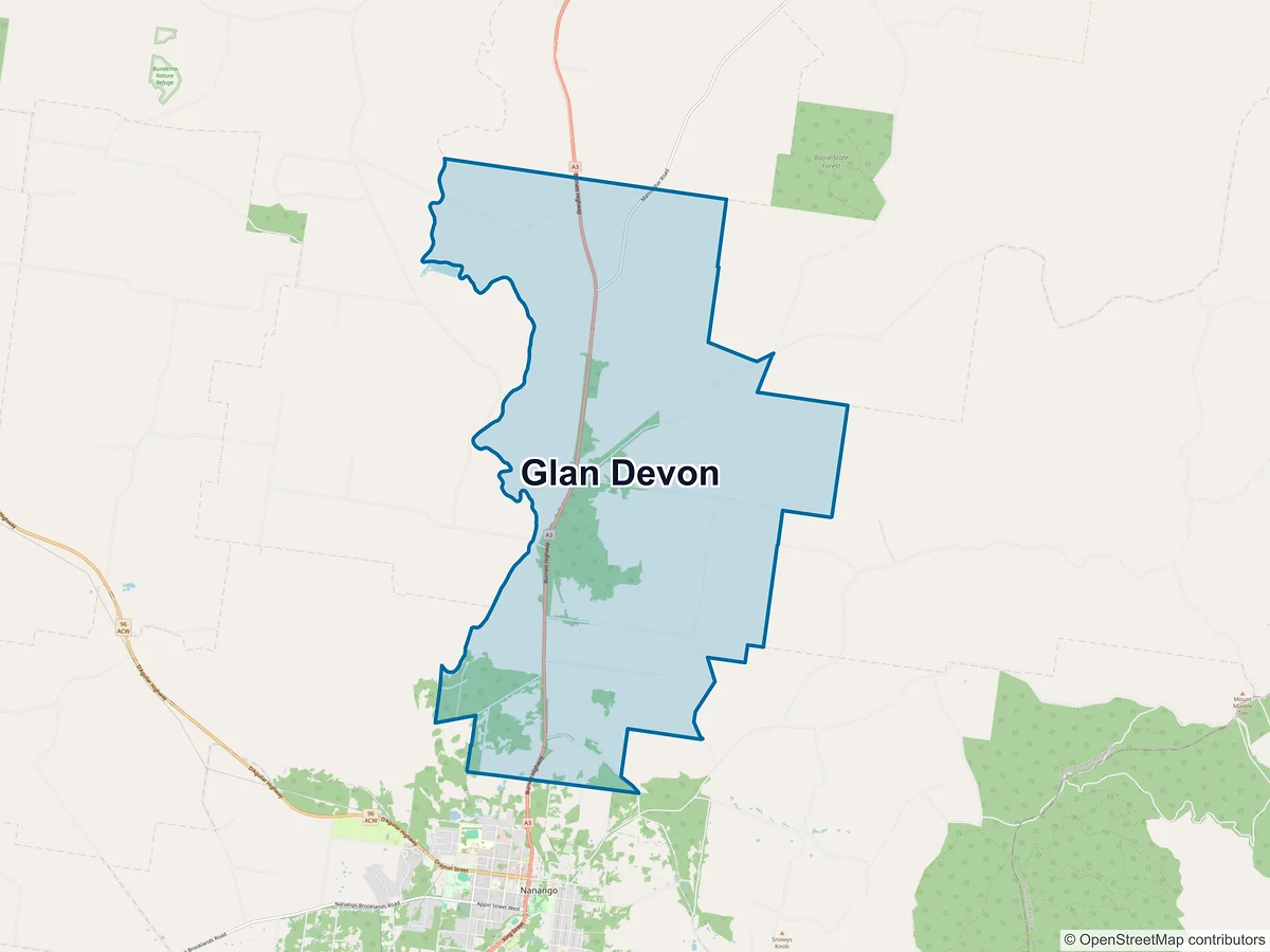 Map of Glan Devon, QLD, Australia