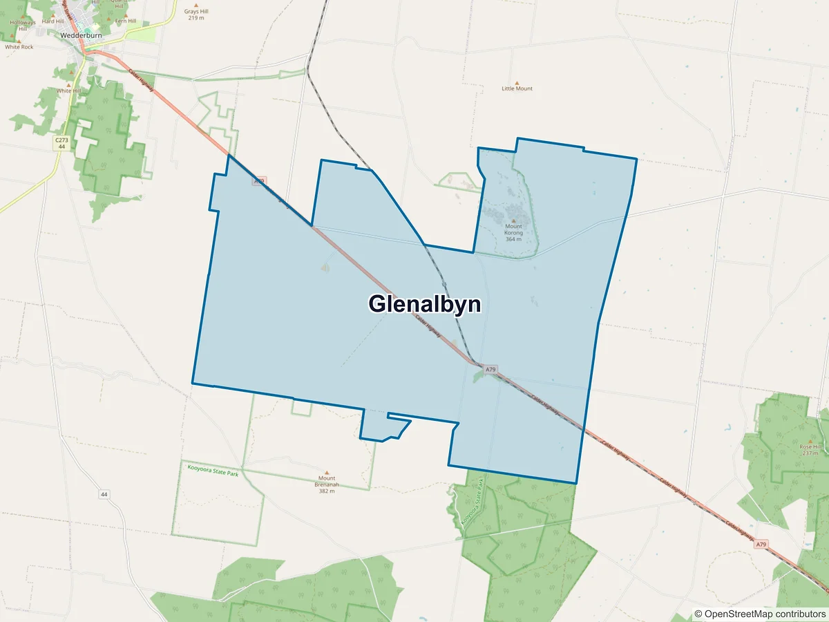 Map of Glenalbyn, VIC, Australia