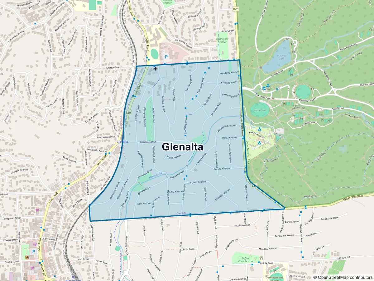 Map of Glenalta, SA, Australia