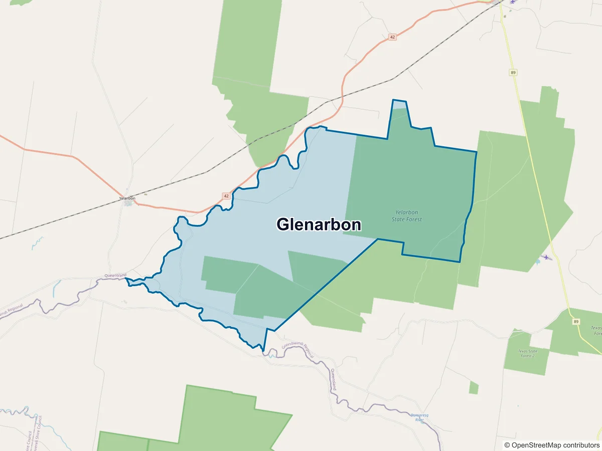 Map of Glenarbon, QLD, Australia