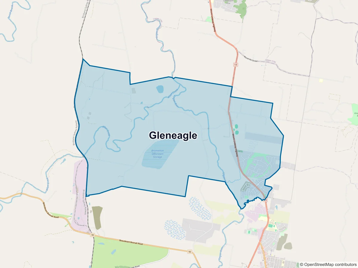 Map of Gleneagle, QLD, Australia