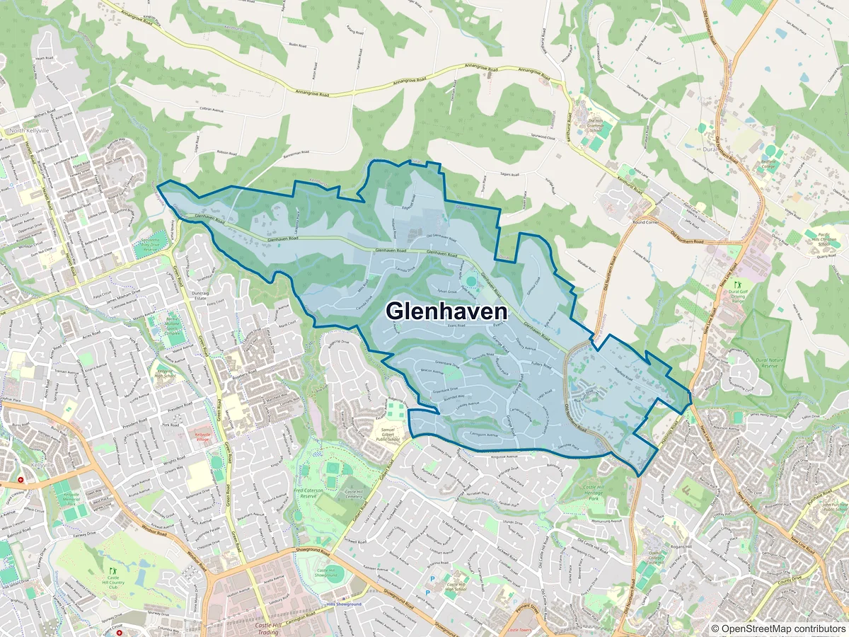 Map of Glenhaven, NSW, Australia