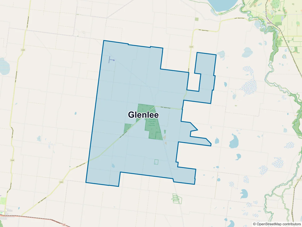 Map of Glenlee, VIC, Australia