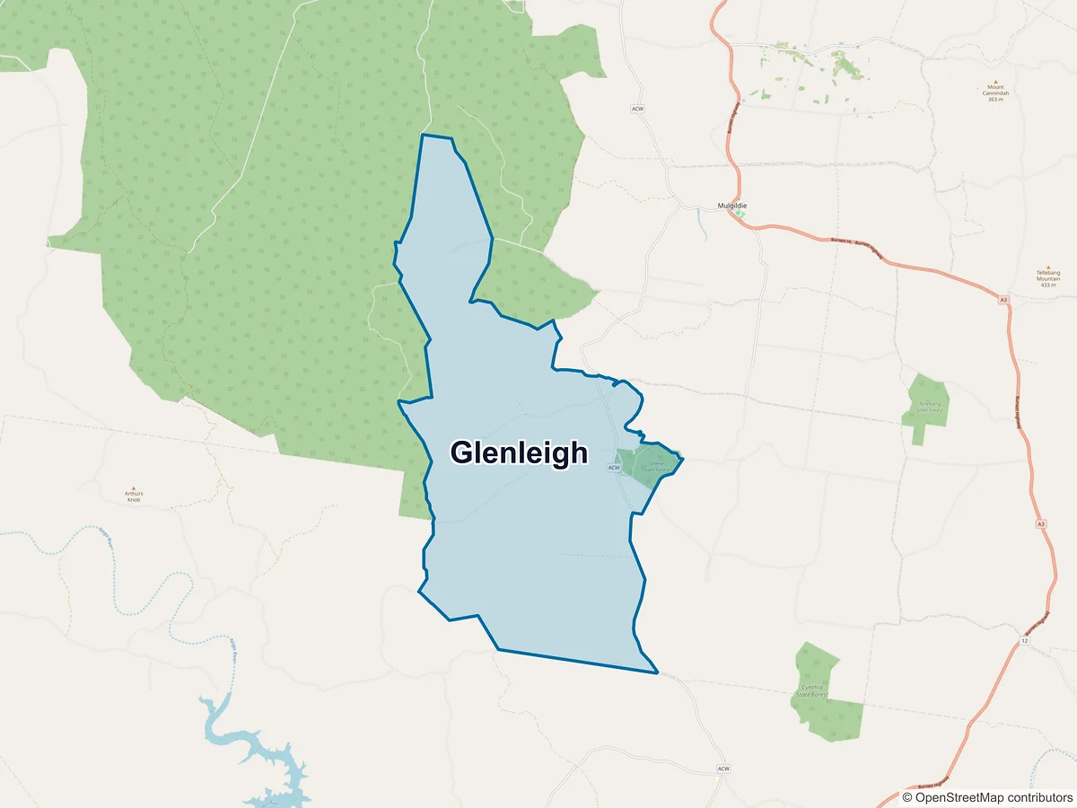 Map of Glenleigh, QLD, Australia