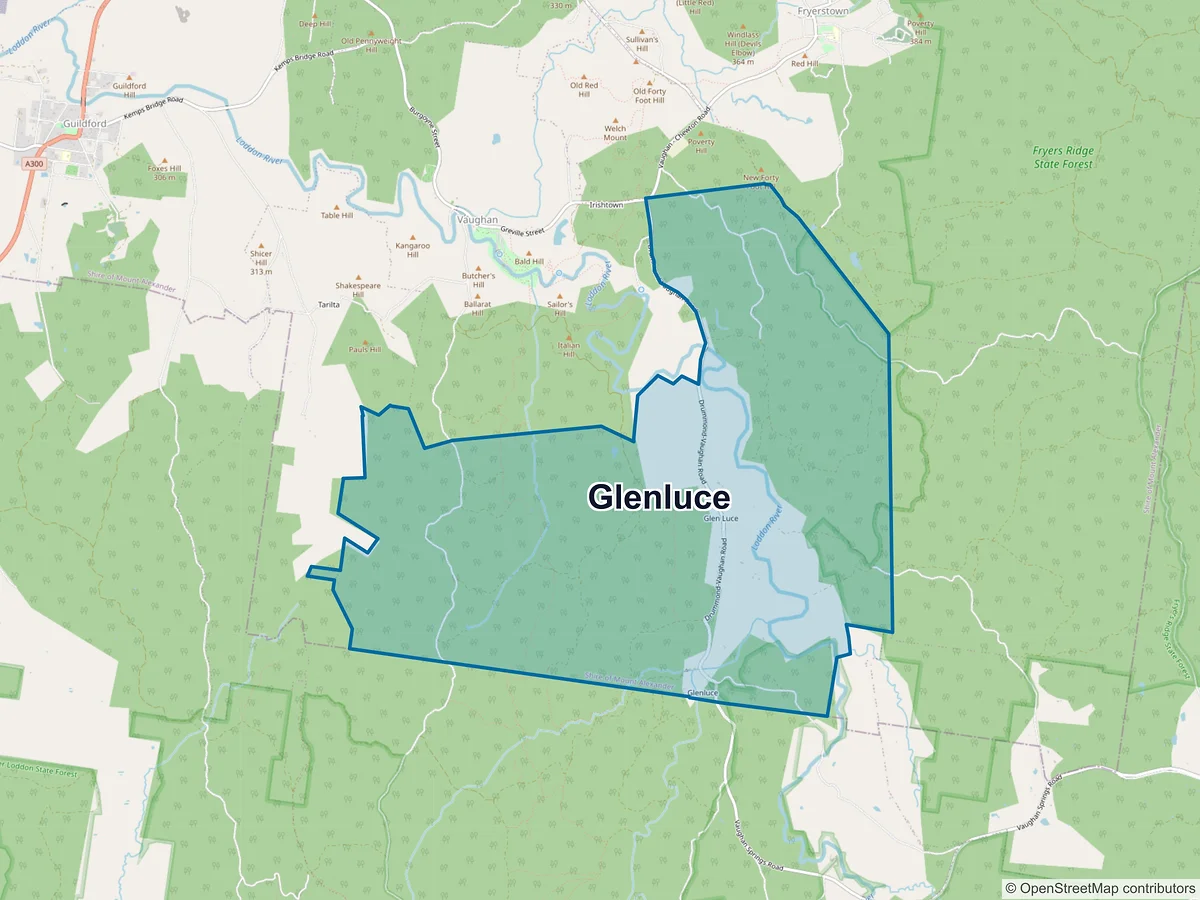 Map of Glenluce, VIC, Australia