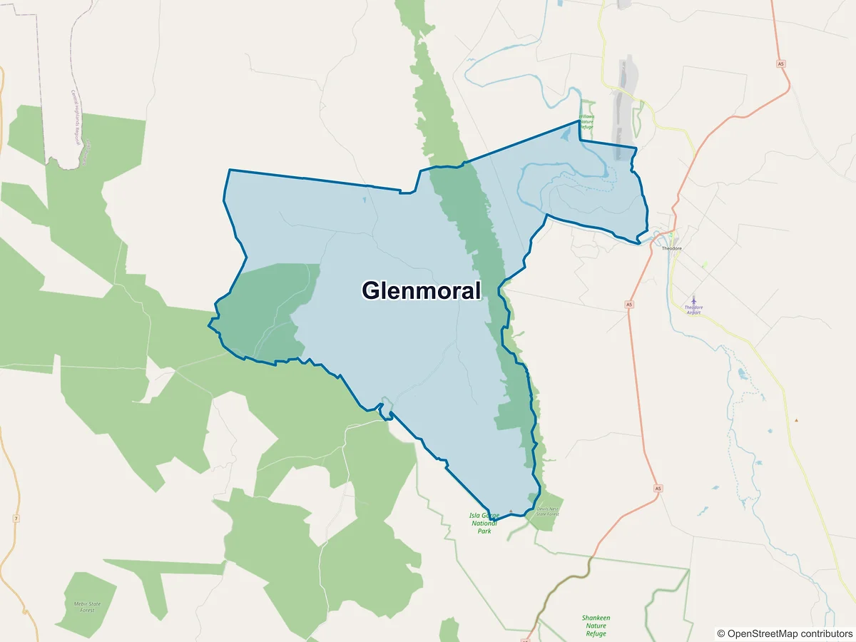Map of Glenmoral, QLD, Australia