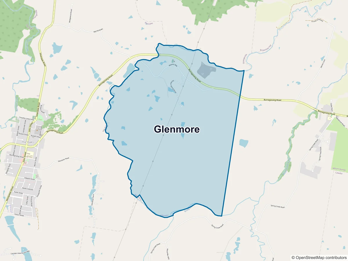 Map of Glenmore, NSW, Australia
