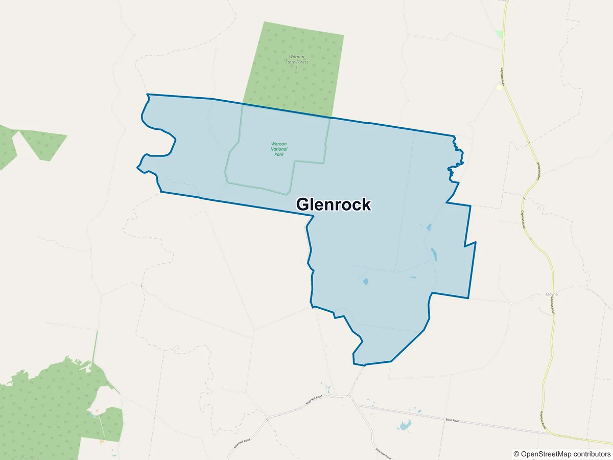 Map of Glenrock, QLD, Australia