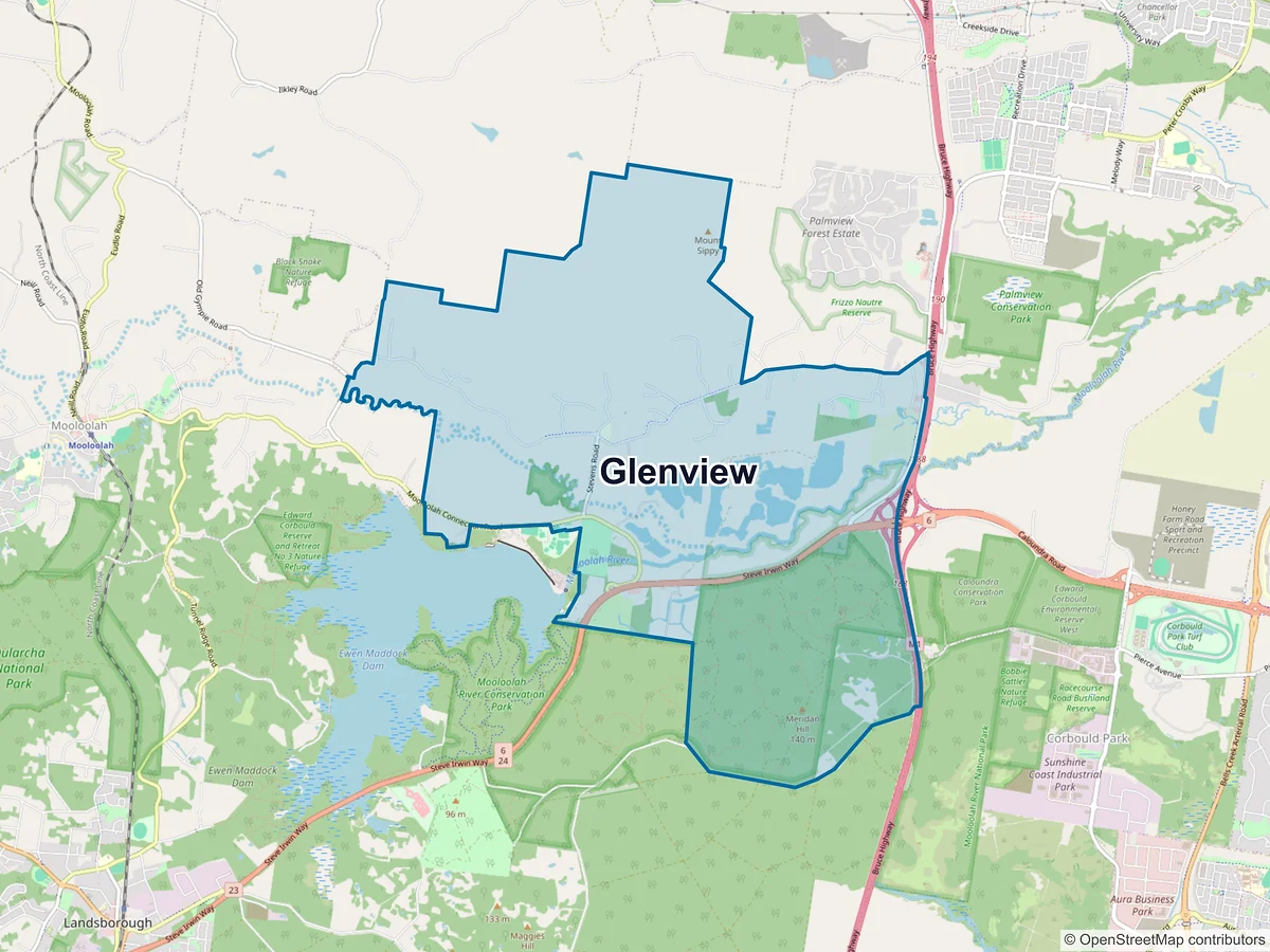 Map of Glenview, QLD, Australia