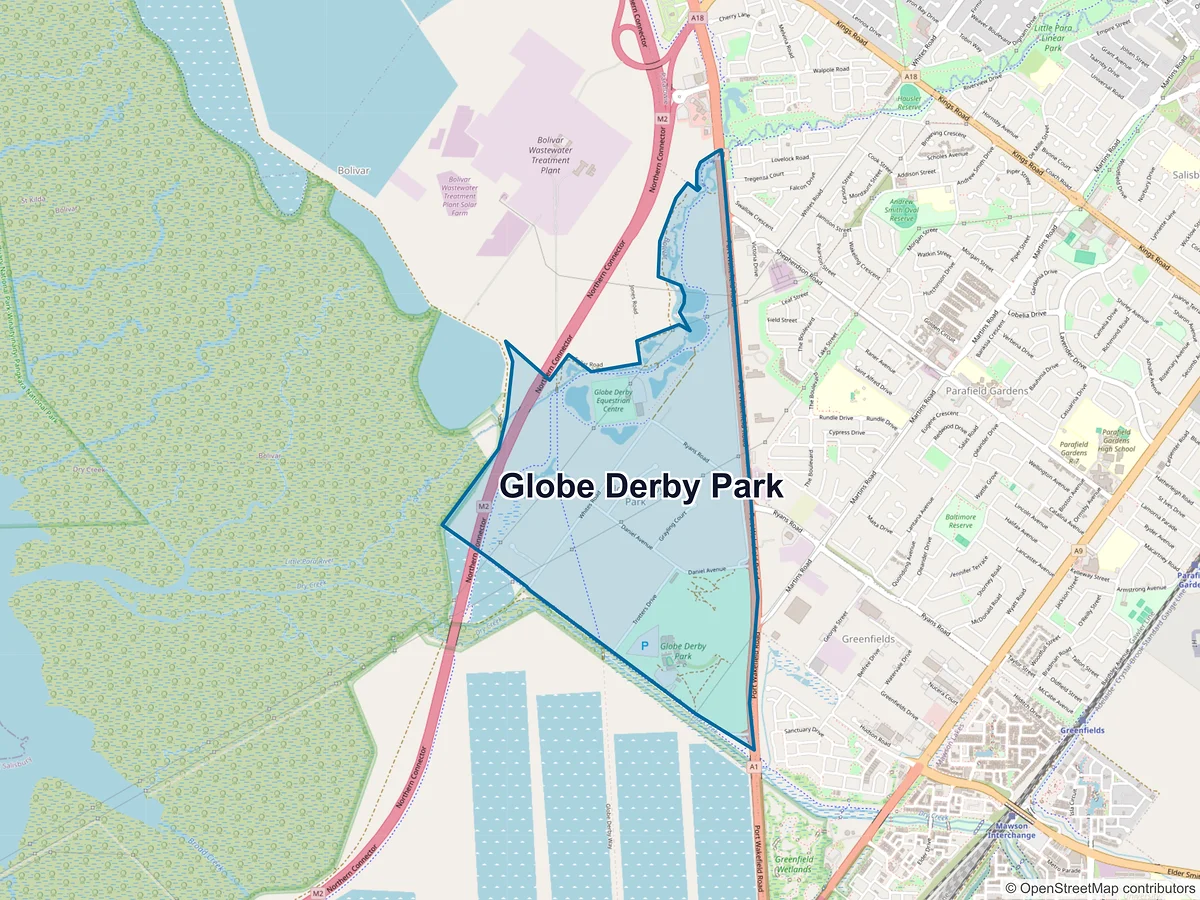 Map of Globe Derby Park, SA, Australia