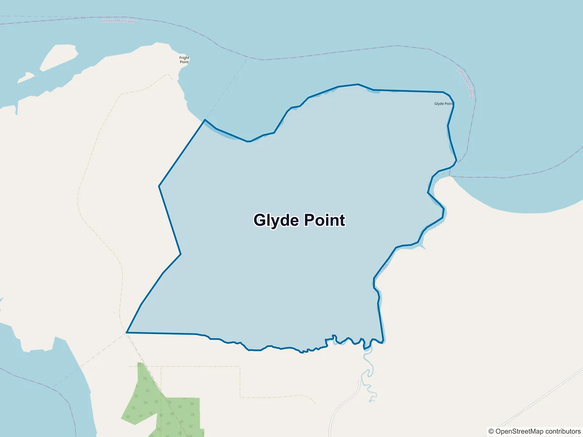 Map of Glyde Point, NT, Australia