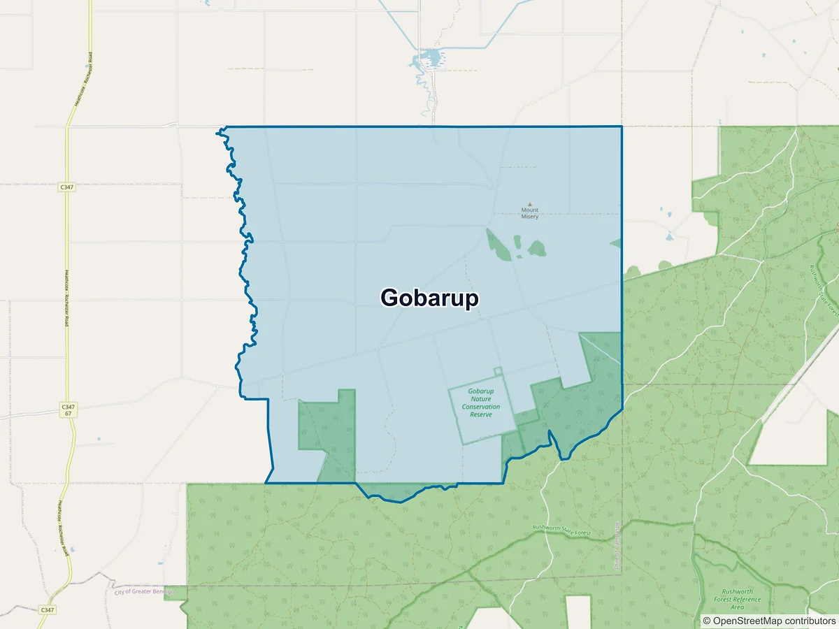 Map of Gobarup, VIC, Australia