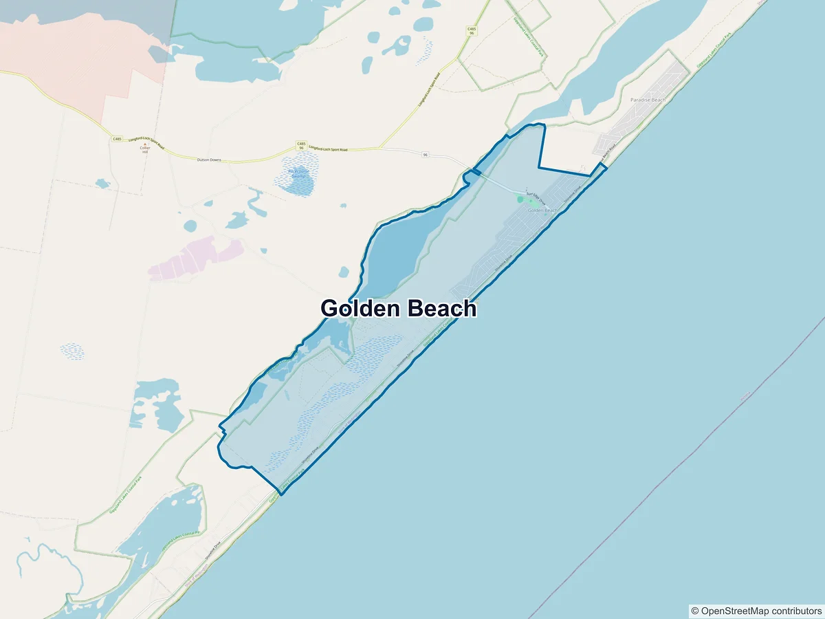 Map of Golden Beach, VIC, Australia