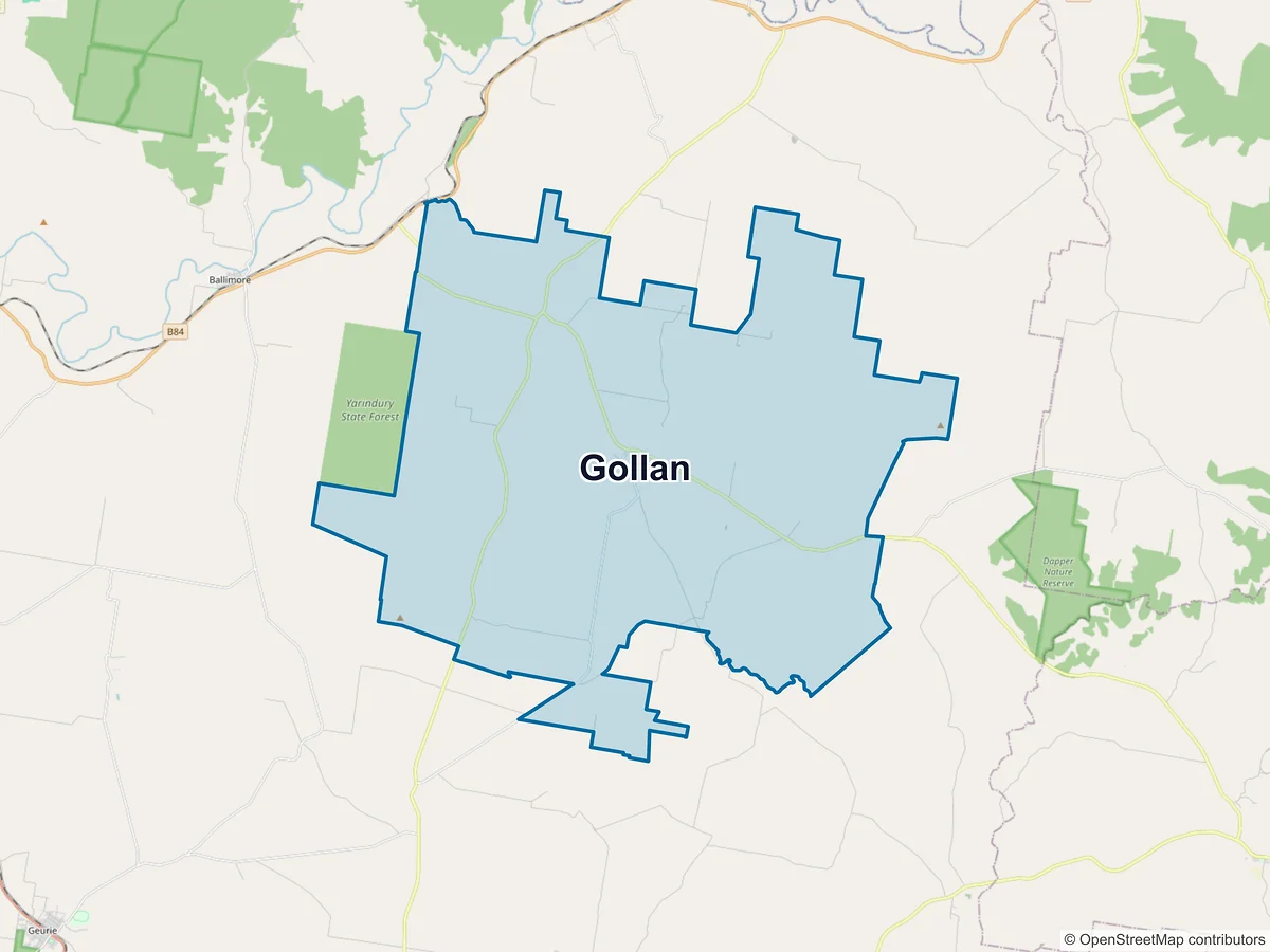 Map of Gollan, NSW, Australia