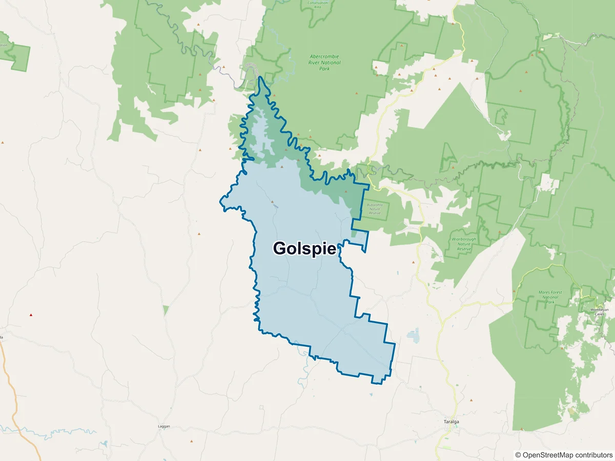 Map of Golspie, NSW, Australia