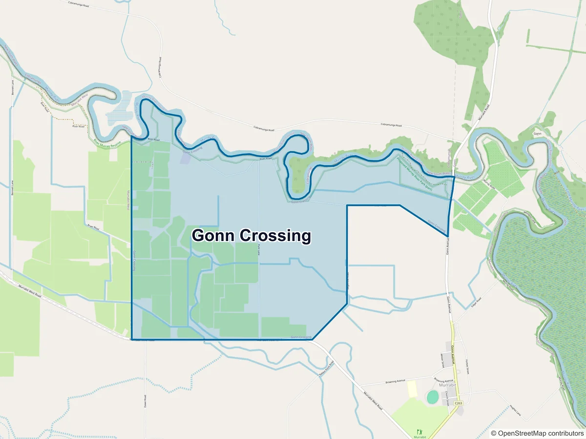 Map of Gonn Crossing, VIC, Australia