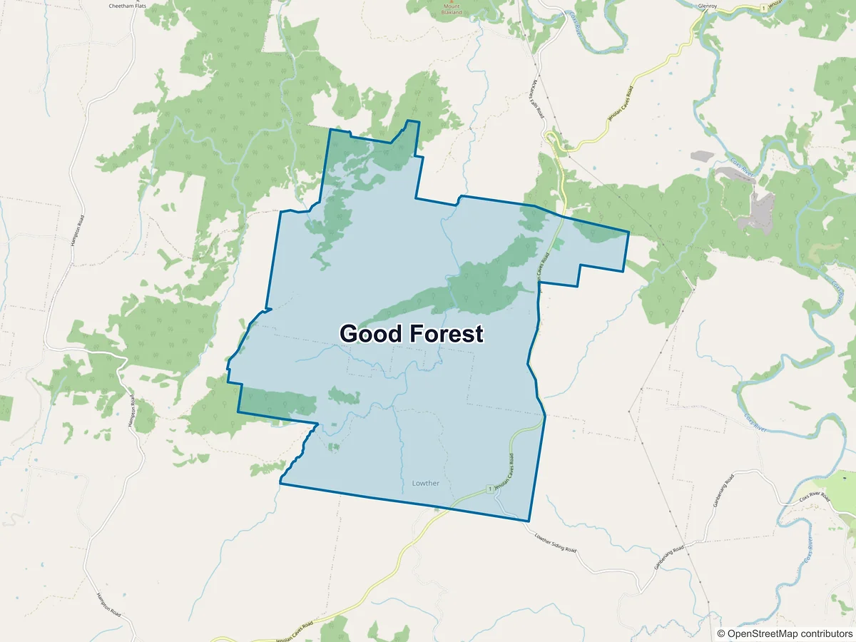 Map of Good Forest, NSW, Australia