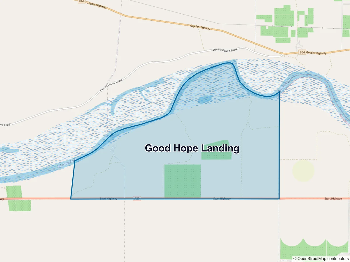 Map of Good Hope Landing, SA, Australia